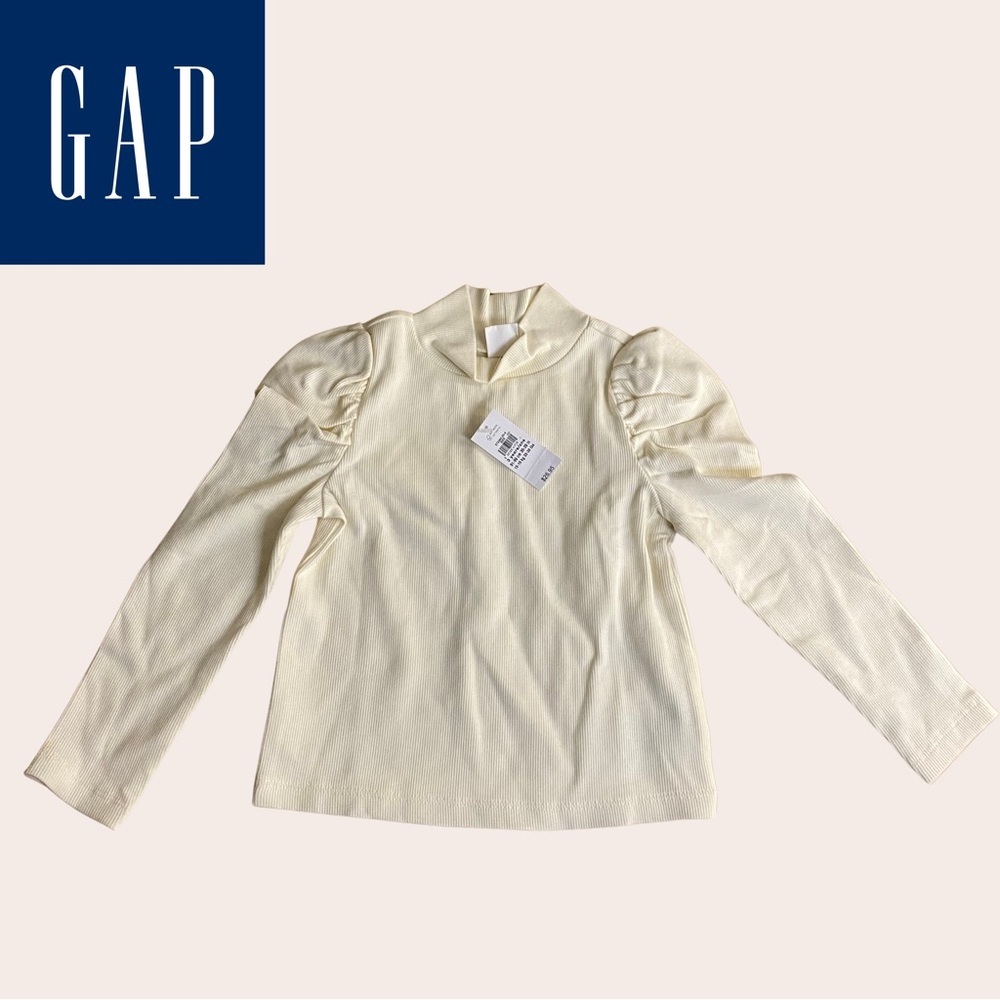 NWT Baby GAP Ruffled Shoulder Long Sleeve Top 3T